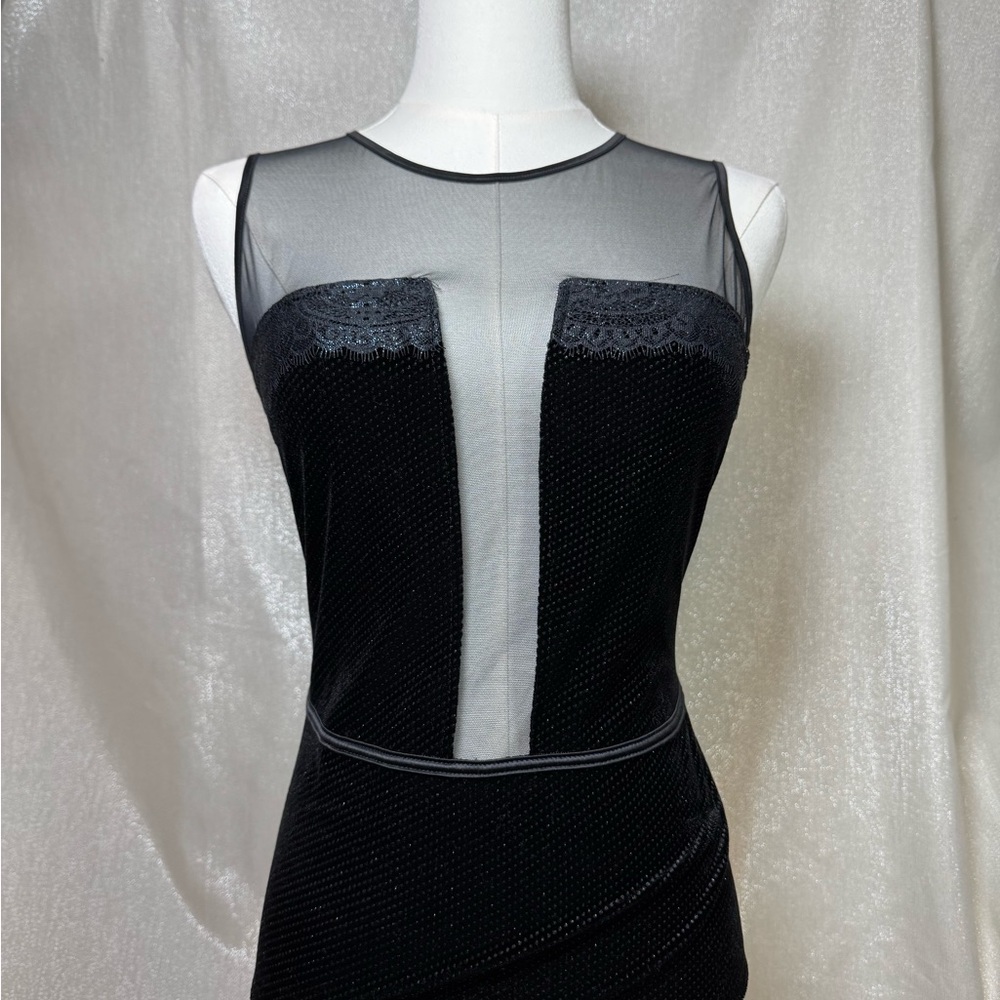 Intimissimi Elegant Navy Blue Sheer Bodysuit